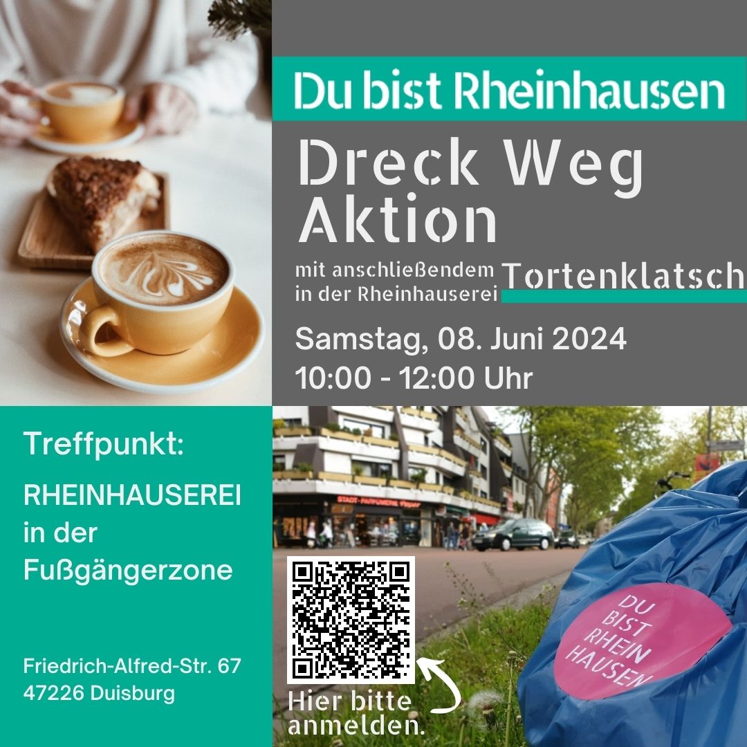 Dreck Weg Aktion mit Tortenklatsch