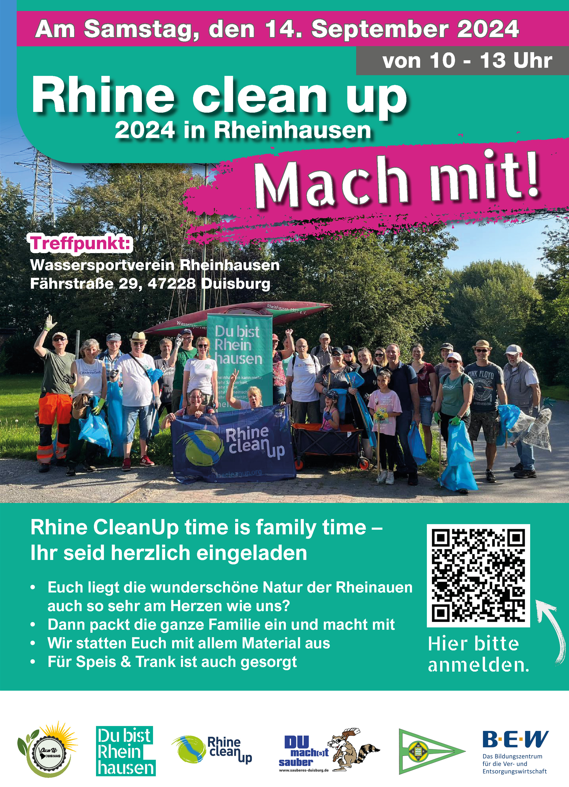 Rhine Clean Up Time is family time