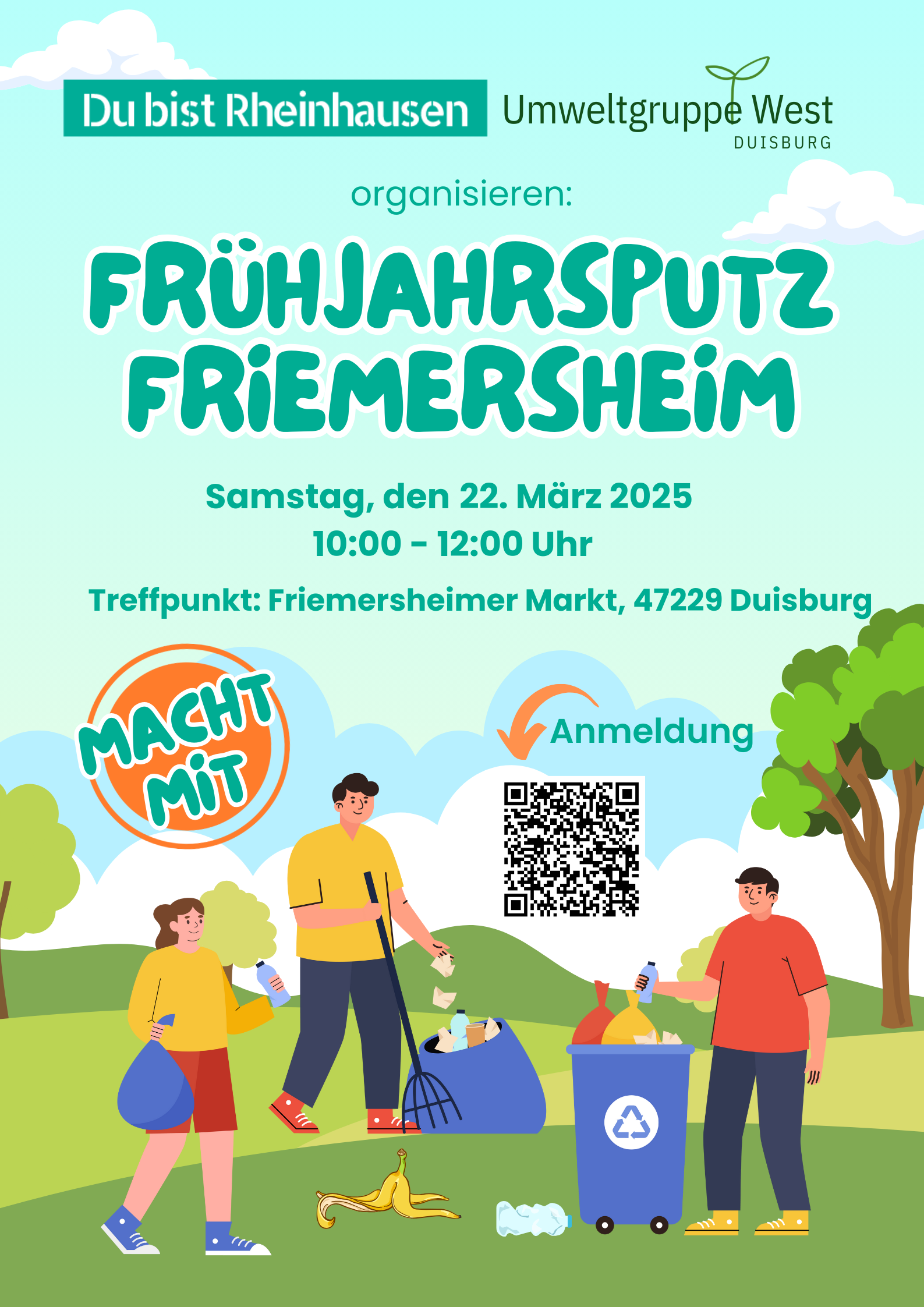 Dreck Weg Aktion : Frühjahrsputz in Friemersheim