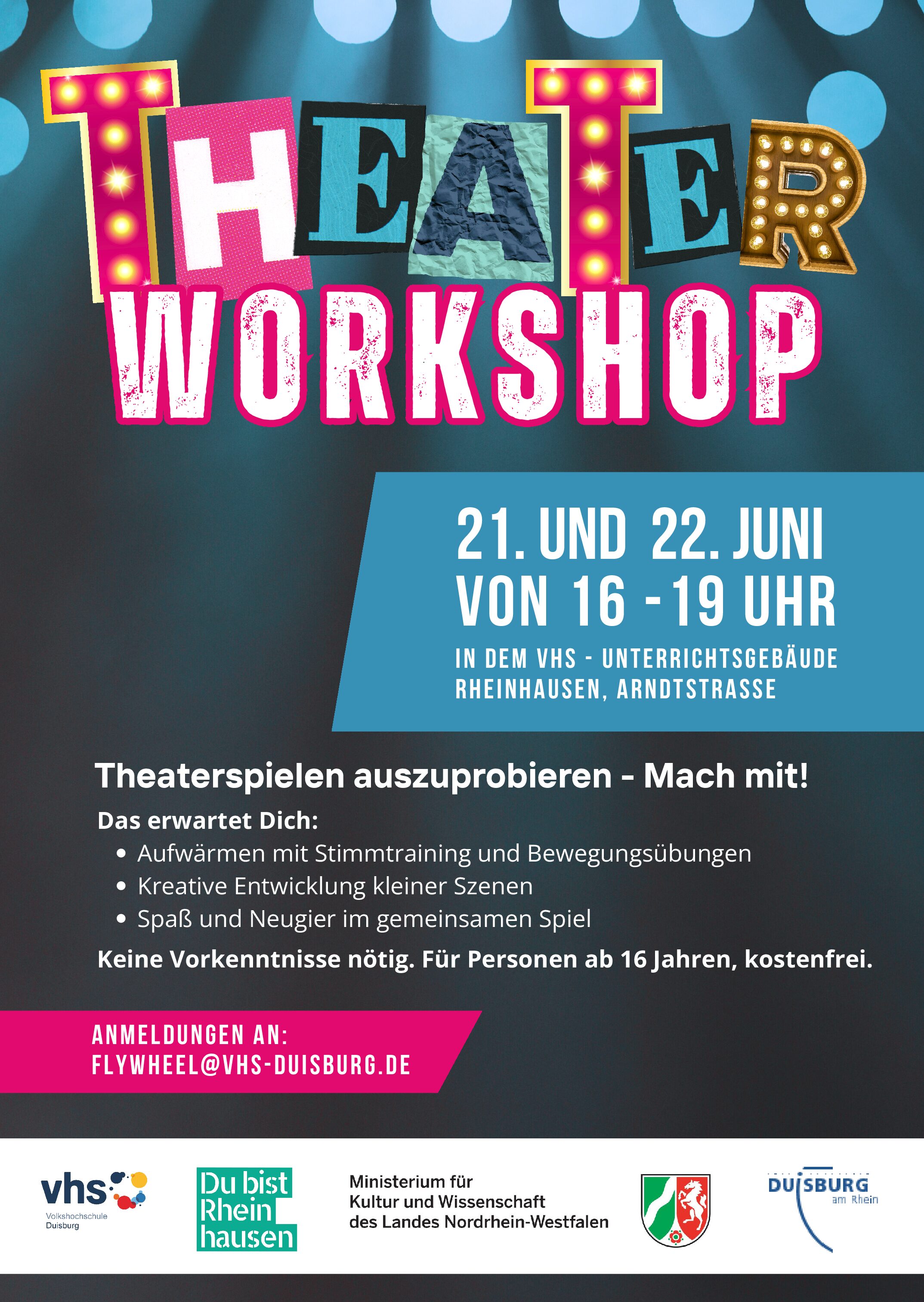 Theaterspielen ausprobieren- MACH MIT