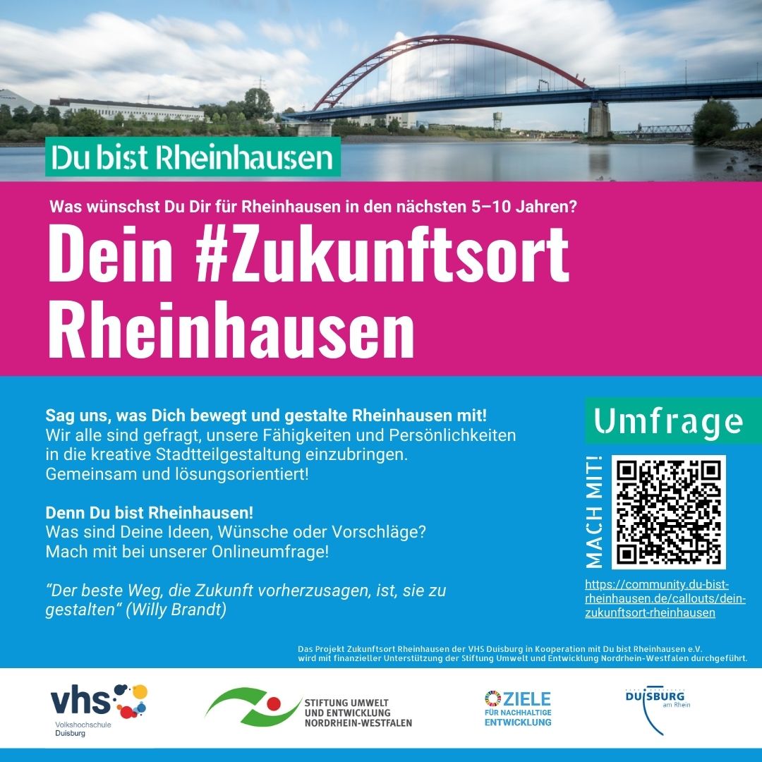 Dein #Zukunftsort Rheinhausen – Wir wollen Deine Ideen & Wünsche