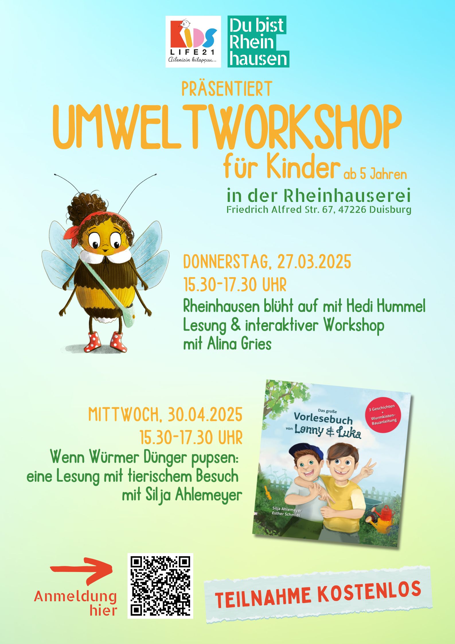 Unsere Umweltworkshopreihe für Kinder geht weiter !