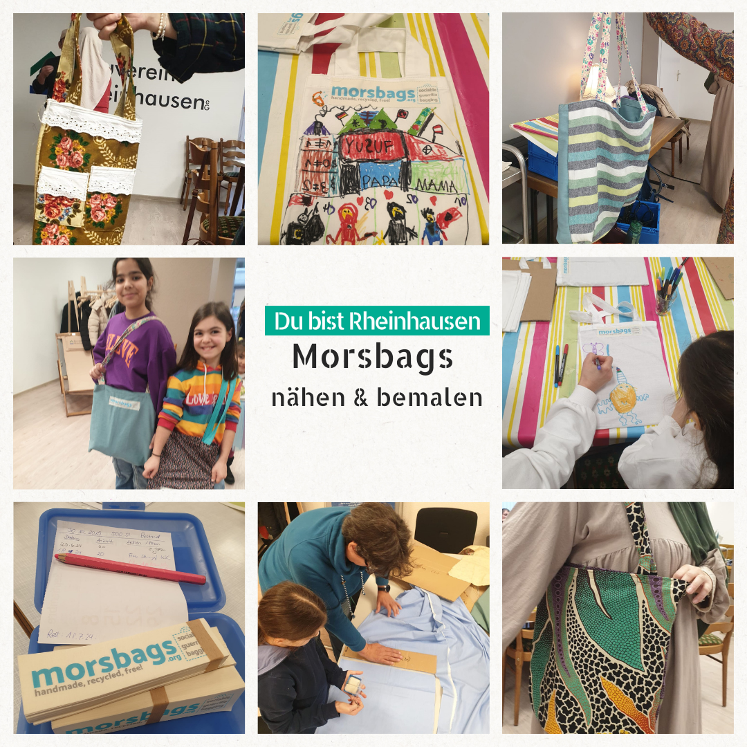 Morsbags nähen in der Rheinhauserei