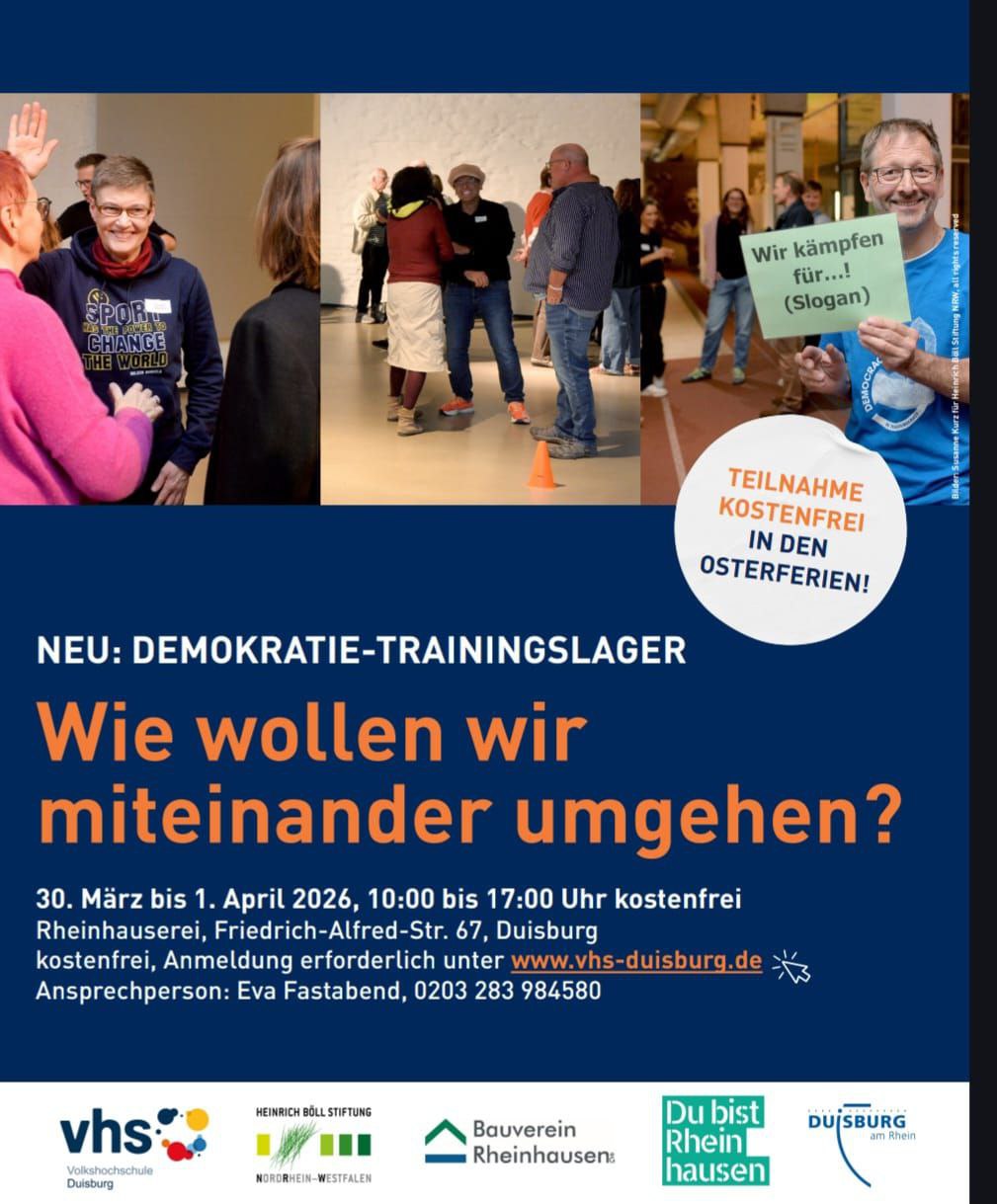 Demokratie mach Spaß- und stärkt unser Miteinander in Rheinhausen ✨