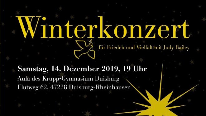 Einladung zum Winterkonzert für Frieden und Vielfalt am 14. Dezember